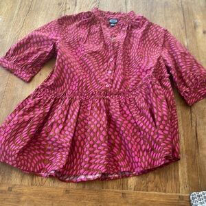 Scoop Women's Short Sleeve  Pink Top, Size Medium